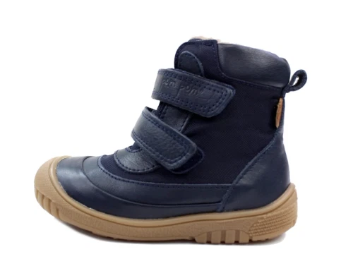 Pom Pom vinterstøvle navy med TEX